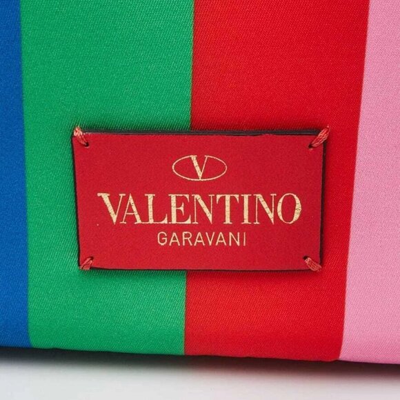 Valentino Multicolor Nylon 1973 Rockstud Small Backpack Bag - Picture 8 of 12